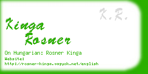 kinga rosner business card